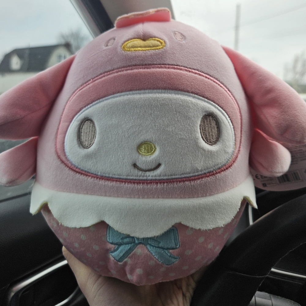 NWT My Melody from Hello Kitty in Pastel 🐣 Easter Spring 8" Sanrio Squishmallow